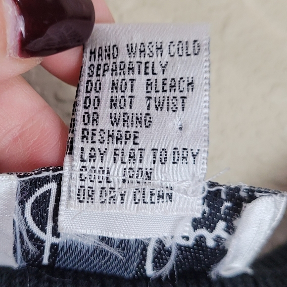 JOAN Vass Womens Sleeveless Sweater Dress Size Large Black Vintage Side Slit - Picture 3 of 10